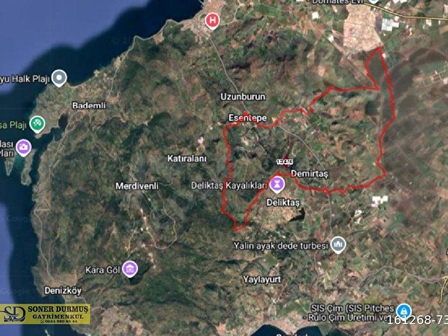 İzmir Dikili Demirtaş’ta 562 m² Hisseli Arsa | Yatırımlık Uygun Fiyatlı - Görsel 12