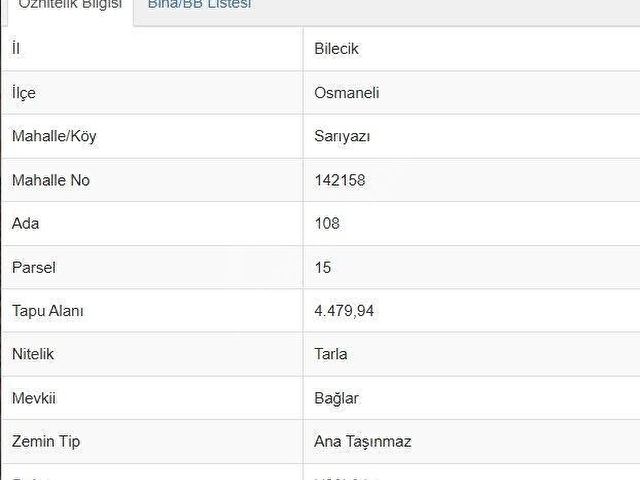 SATILIK TARLA 4479,94 M2 -BİLECİK OSMANELİ SARIYAZI BAĞLARDA - Görsel 2