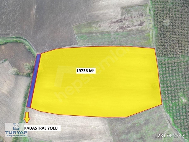 KAYNARCA KAYACIK TA ÇİFTLİK YAPIMINA UYGUN 19.736 M² ARAZİ - Görsel 10