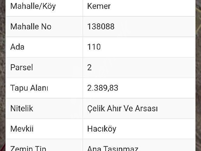 KEMER KONAK MAH 4800 M2 ARSA İÇİNDE 3000 M2 KAPALI PROJE DESTEKLİ DEVLET TEŞVİK BÖLGESİNDE - Görsel 2
