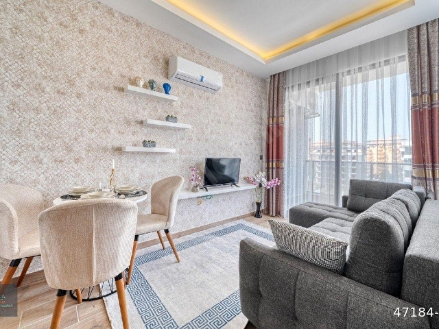 ALANYA KARGICAK LÜKS EŞYALI DENIZ MANZARALI SATILIK 1+1 - Görsel 5