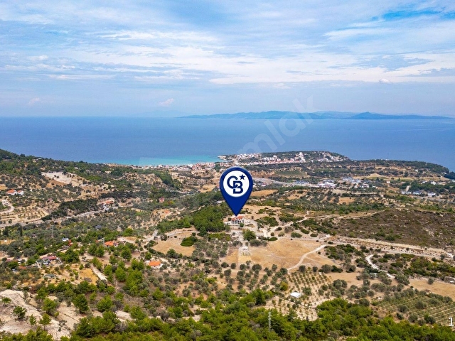 Karaburun Mordoğanda Panaromik Deniz Manzaralı Taş Villa - Görsel 17
