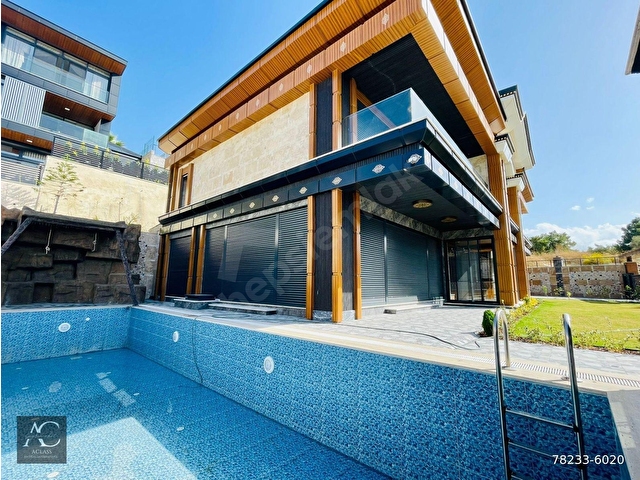 KİRALIK!!! MARİNADA-SAHILE YAKIN-FULL MANZARA-ÖZEL HAVUZ/OTOPARK-900 M2 BAHÇE-LÜX-AKILLI EV-MALİKANE - Görsel 10