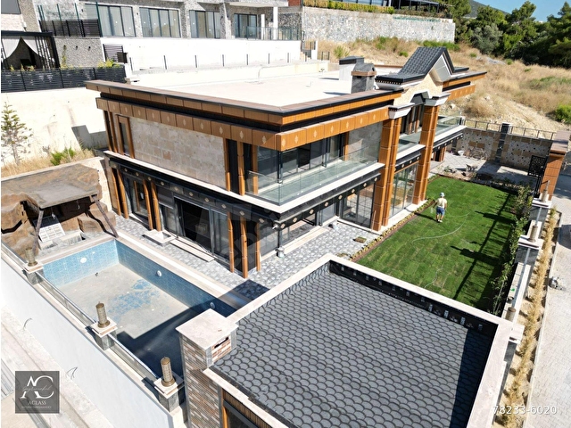 KİRALIK!!! MARİNADA-SAHILE YAKIN-FULL MANZARA-ÖZEL HAVUZ/OTOPARK-900 M2 BAHÇE-LÜX-AKILLI EV-MALİKANE - Görsel 4