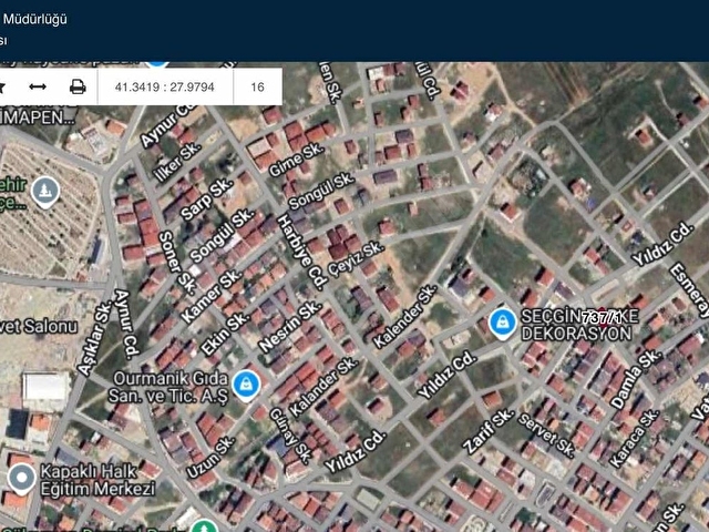 KAPAKLI YILDIZ CADDESİNE KÖŞE KONUMDA 300m² ARSA - Görsel 8