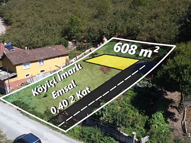 Ferizli Akçukurda 608 m² Köyiçi İmarlı Müstakil Arsa Emsal 0,40 - Görsel 2