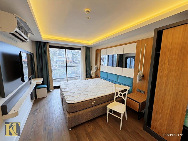 ALANYA KONAKLIDA SATILIK 1+1 SİTE İÇİ SIFIR EŞYALI LÜKS DAİRE - Görsel 11