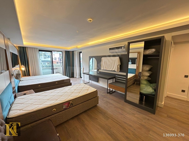 ALANYA KONAKLIDA SATILIK 1+1 SİTE İÇİ SIFIR EŞYALI LÜKS DAİRE - Görsel 7