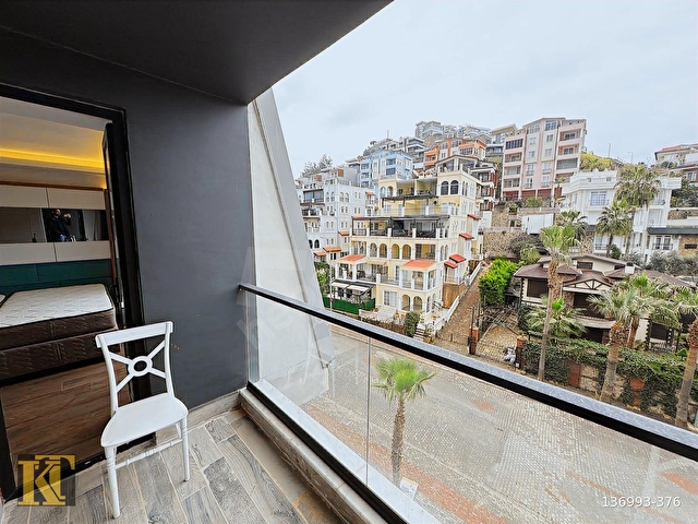 ALANYA KONAKLIDA SATILIK 1+1 SİTE İÇİ SIFIR EŞYALI LÜKS DAİRE - Görsel 6