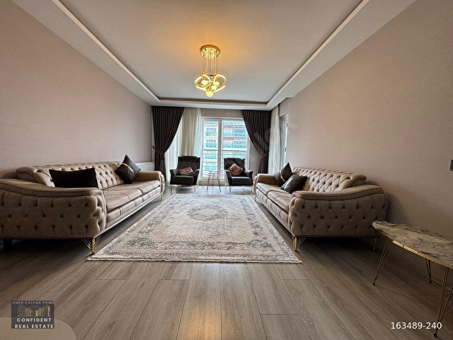 ÇEVREYOLU ÜZERİ SİTEDE ŞEHİR MANZARALI  3+1 ULTRA LÜX YAPILI SATILIK DAİRE - Görsel 15