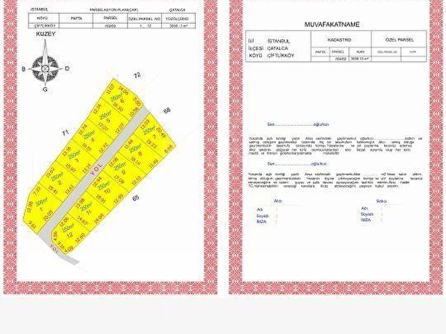 İstanbul çatalca Çiftlikköy imarlı kupon arsa - Görsel 6