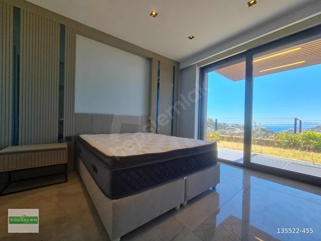 BODRUM YALIKAVAK GERİŞ MEVKİNDE DENİZ MANZARALI MODERN VİLLA - Görsel 8