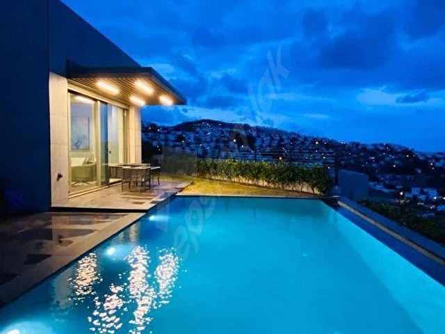 BODRUM YALIKAVAK GERİŞ MEVKİNDE DENİZ MANZARALI MODERN VİLLA - Görsel 15