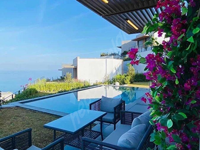 BODRUM YALIKAVAK GERİŞ MEVKİNDE DENİZ MANZARALI MODERN VİLLA - Görsel 16