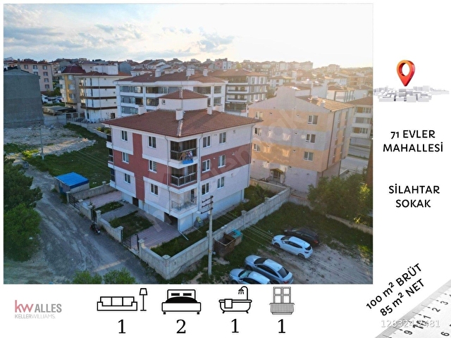 ALLESten 71 EVLERde 2+1 ARA KAT BALKONLU TARİH BLV ARKASI DAİRE - Görsel 5