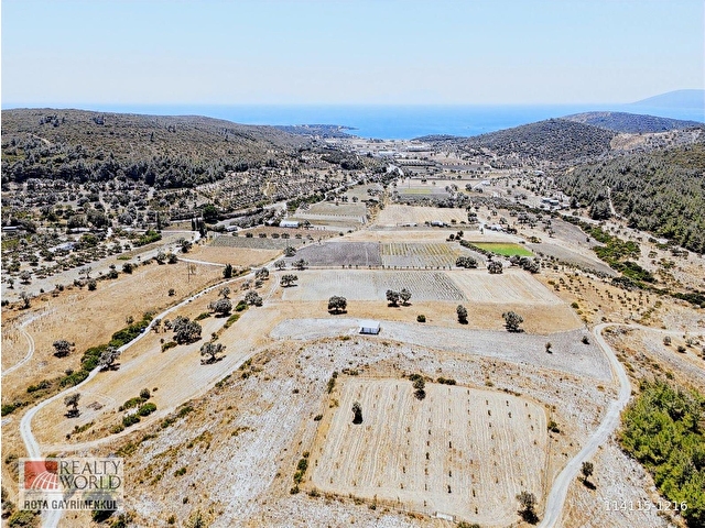 Urla Demircili Deniz ve Doğa İçinde Suyu Olan Yol Cepheli Tarla - Görsel 6