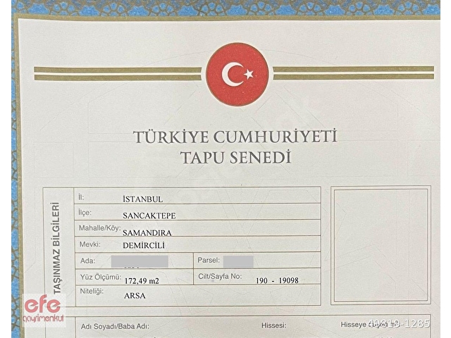 SAMANDIRADA 3 KAT İMARLI 172m2 MÜSTAKİL TAPULU KÖŞEBAŞI ARSA - Görsel 3