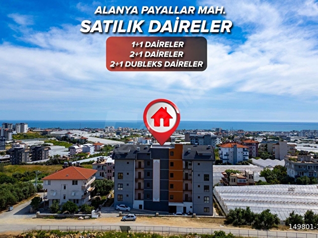 ALANYA PAYALLAR MAHALLESİNDE SATILIK 1+1 DAİRE 56 M2