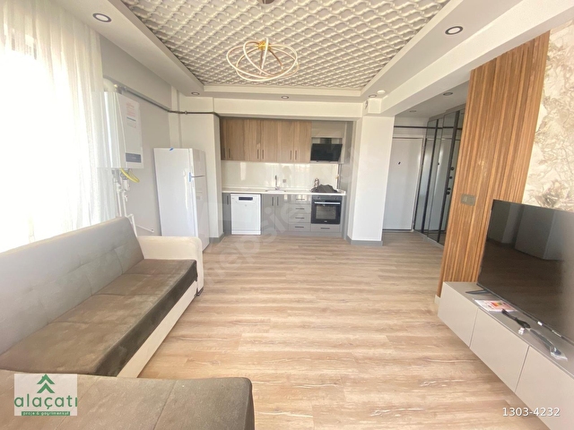 ALAÇATIDAN İNCEKTE BULVAR YAKINI EŞYALI 1+1 KİRALIK DAİRE