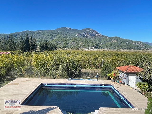Dalyan Gülpınarda 6000M2 Arsa İçerisinde 4+2 Satılık Villa - Görsel 2