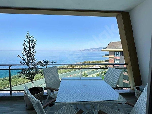 Alanya Kargıcakta Satılık Panoramik Deniz Manzaralı 1+1 Daire - Görsel 19