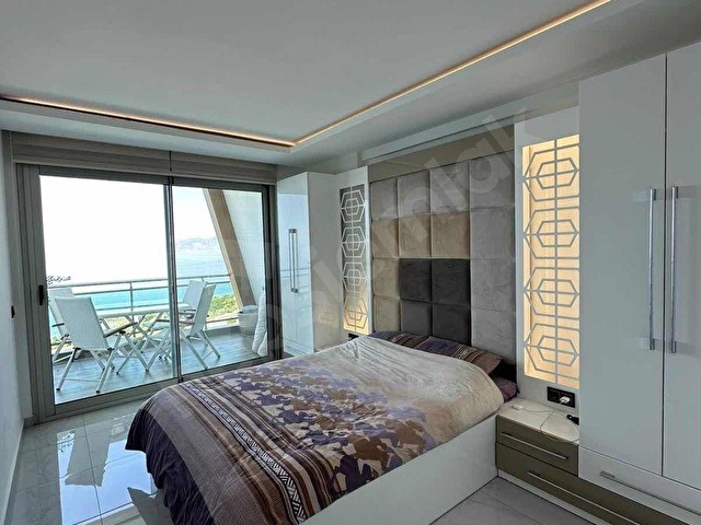 Alanya Kargıcakta Satılık Panoramik Deniz Manzaralı 1+1 Daire - Görsel 16