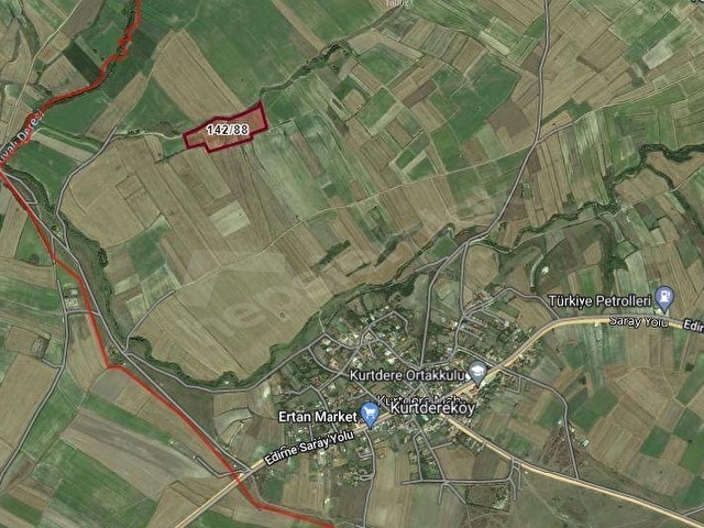 SARAY KURTDERE KÖY MERKEZİNE YAKIN 1.250 M2 MUAFAKATNEMELİ TARLA - Görsel 4