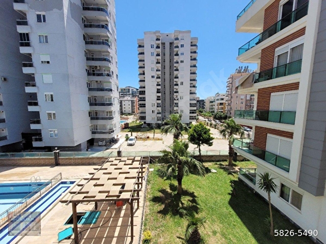 SARISUDA SITE İÇERİSİNDE HAVUZ CEPHE AMERIKAN MUTFAK 2+1 KIRALIK DAIRE - Görsel 20