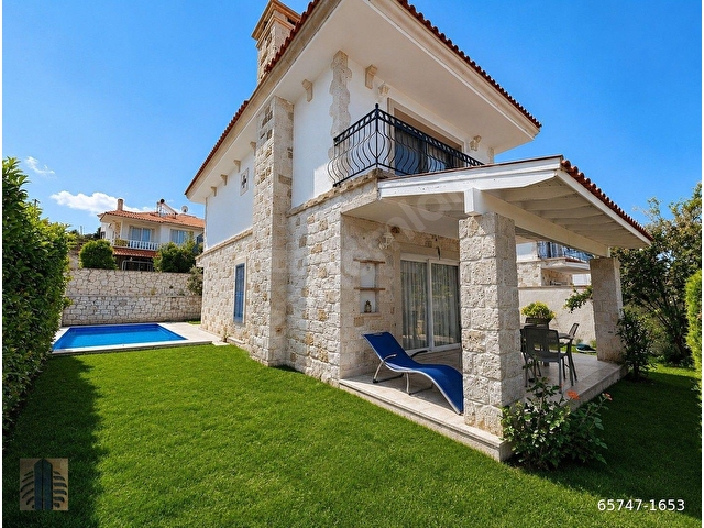 (A1653) Özel Havuz, Denize Yürüme Mesafesi, Müstakil Taş Villa. - Görsel 2