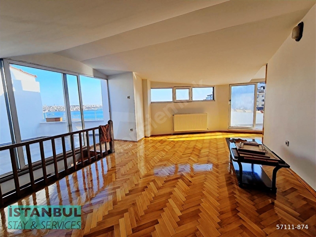Sea View Triplex, Clean Flat for Rent in Gümüşsuyu - Görsel 14