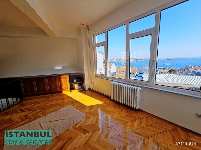 Sea View Triplex, Clean Flat for Rent in Gümüşsuyu - Görsel 3