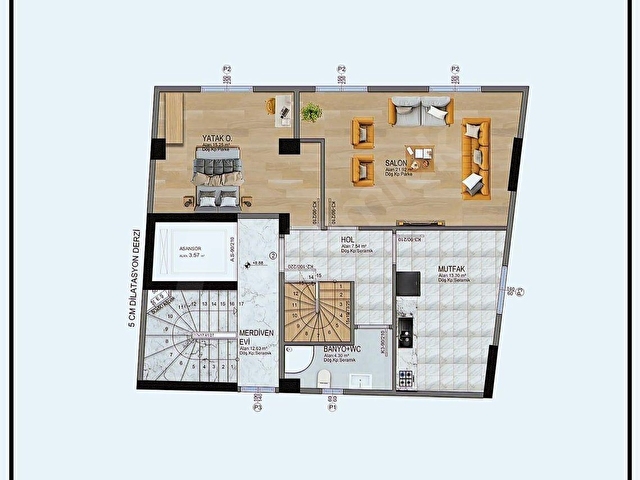 ÇAMLIK MAHALLESİNE KOMŞU SATILIK MÜSTAKİL FOURLEX VİLLA - Görsel 10