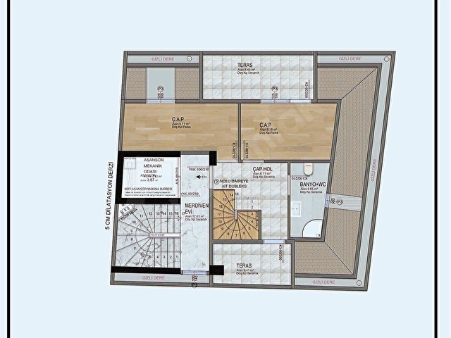 ÇAMLIK MAHALLESİNE KOMŞU SATILIK MÜSTAKİL FOURLEX VİLLA - Görsel 11