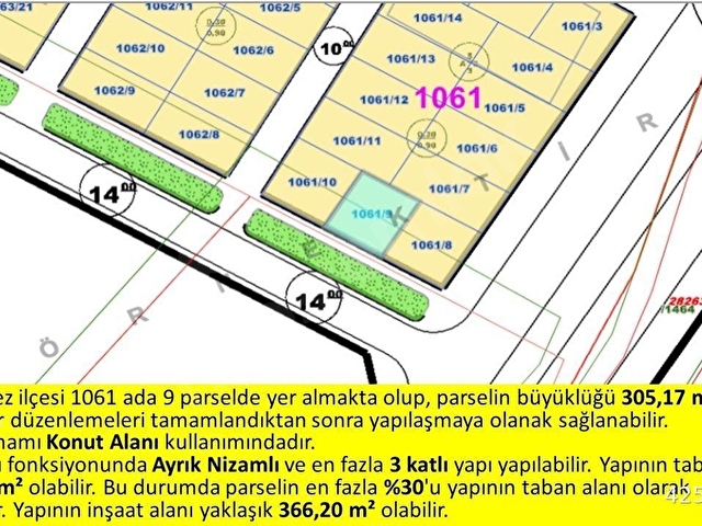 60lık Yol Cepheli, 0,90 Emsallik Büyük Parsel - Görsel 11