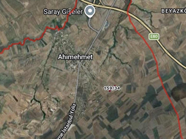 AHİMEHMETDE KÖYE YAKIN YOLA CEPHE 412 M2 SATILIK TARLA - Görsel 2
