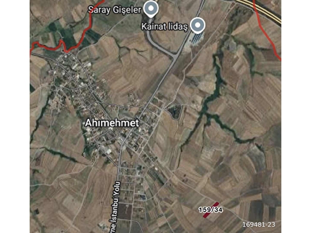 AHİMEHMETDE KÖYE YAKIN YOLA CEPHE 412 M2 SATILIK TARLA - Görsel 3