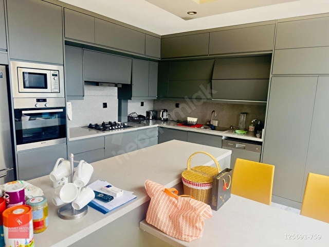 YENİMODA EVLERİ 4+1 DENİZ MANZARALI ULTRA LÜX EŞYALI KİRALIK - Görsel 27