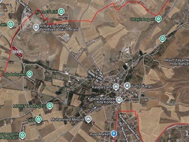 Yunus Emlaktan Akyurtta Merkeze Yakın 1+1 350M2 Hobi Bahçesi - Görsel 15