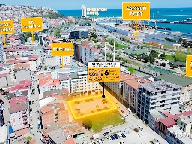 DEKA GAYRİMENKULDEN İLKADIMDA TİCARİ+KONUT İMARLI 834m² ARSA