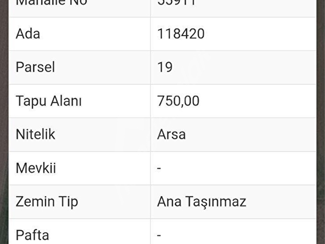 SATILIK VİLLA PARSELİ TEK TAPU KÖK TAPU 750 M2 ELEKTRİK SU D.GAZ - Görsel 15