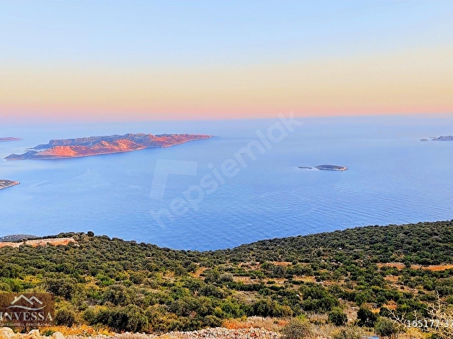 KAŞ GÖKÇEÖRENDE EŞSİZ DENİZ MANZARALI TEK TAPU SATILIK TARLA - Görsel 2