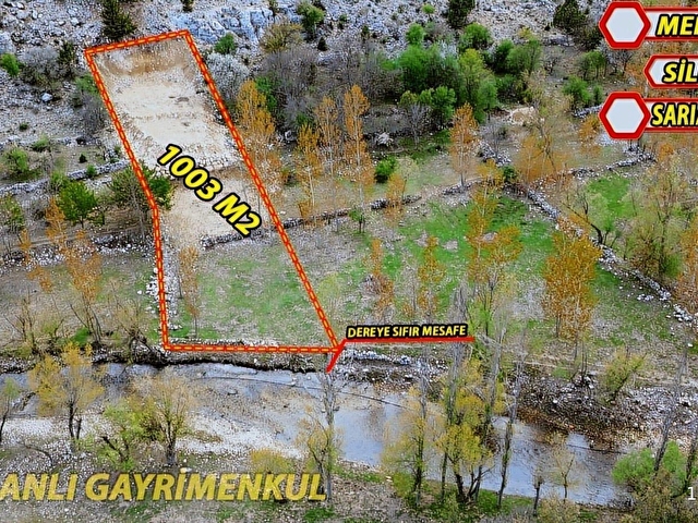 SİLİFKE SARIAYDIN KÖYÜ DEREYE SIFIR 1 DÖNÜM SATILIK ARSA - Görsel 17