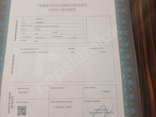 Okuroğlu Emlaktan, Güryıldızda kaçırılmayacak fırsat! Toplam 2.476,18 m²lik tek tapulu tarla/bağ - Görsel 2