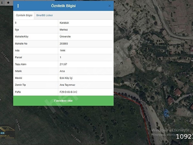 ÇAĞÇELİK YOLU ÜZERİNDE İMARLI TEK ARSA FİYATINA 2 SATILIK ARSA