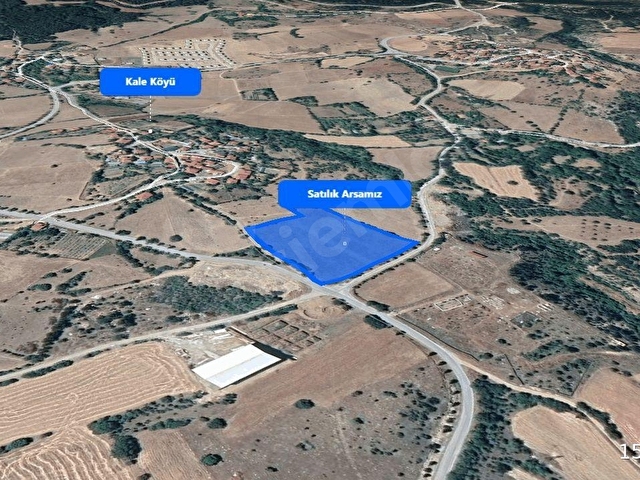 KALEKÖYDE İKİ YOLA CEPHELİ TAM KÖŞE PARSEL SATILIK ARSA - Görsel 2