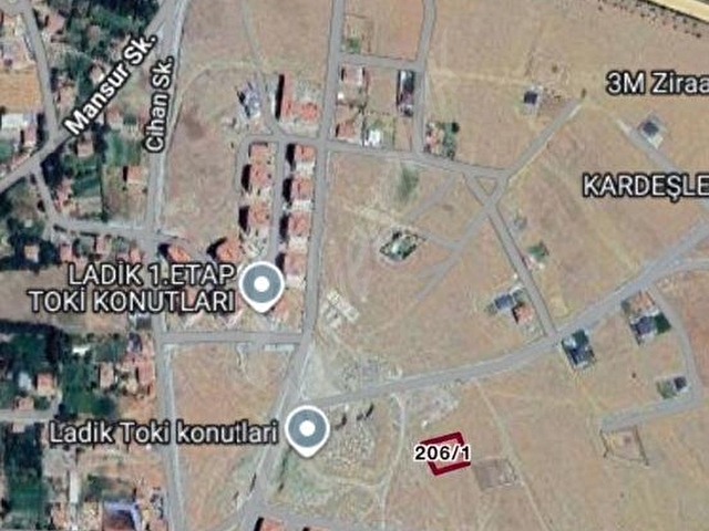 LADİK,DE SATILIK İMARLI ARSA. - Görsel 3