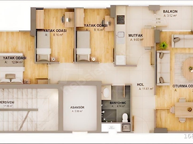 KURTKÖYÜN YÜKSELEN DEĞERİ TERRACE TİME (IŞILPARK) SATILIK 3+1 - Görsel 14