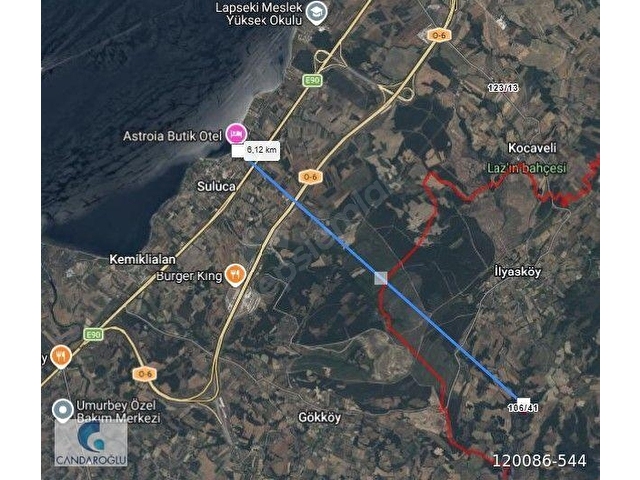 ÇANAKKALE LAPSEKİ İLYASKÖY SATILIK UYGUN TARLA - Görsel 3