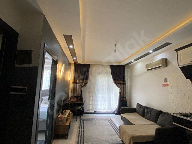GÜLTEPE GELİNCİK CADDESİNDE EŞYALI 1+1 LÜKS İŞÇİLİK GENİŞ OTURUMLU DAİRE ✅
