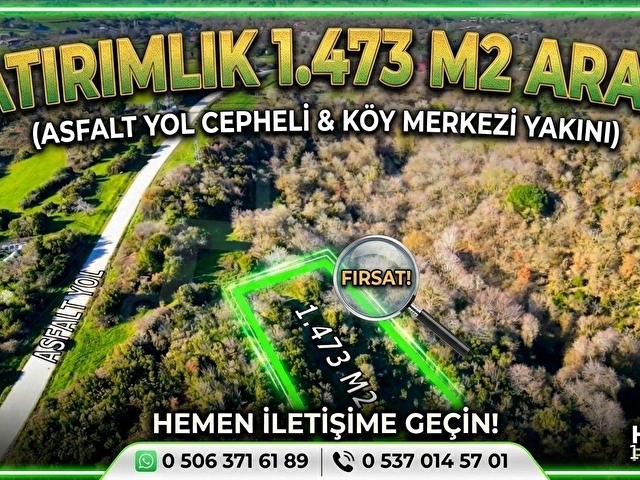 1.473 m² | KÖYE YAKIN | MANZARALI YATIRIMLIK DÜMDÜZ TARLA - Görsel 17